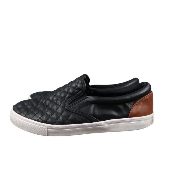 Daily Shoes Womens 11 Sneakers Slip On Quilted Black Casual Trainers Lifestyle - Picture 5 of 13